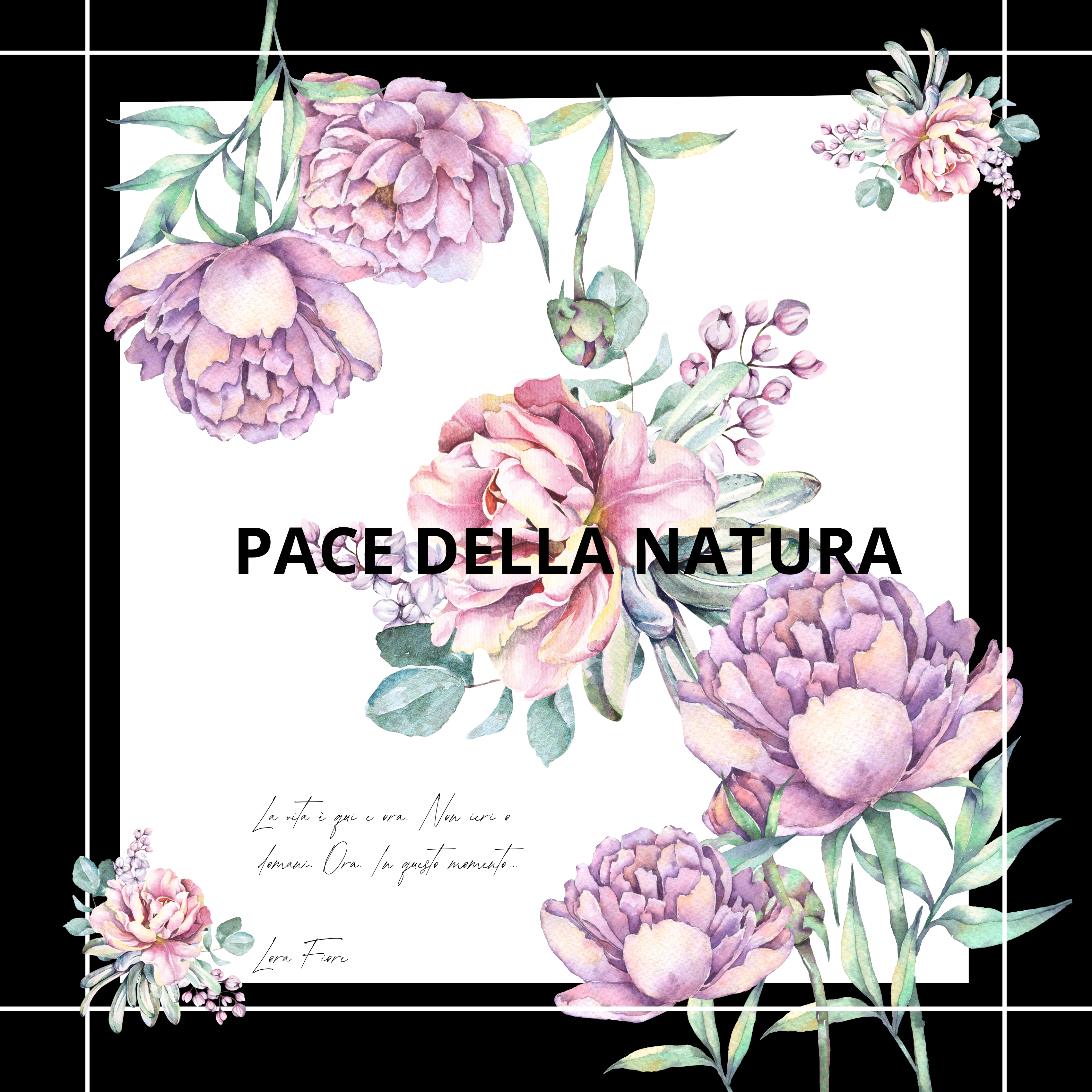 Pace della natura black Scarf