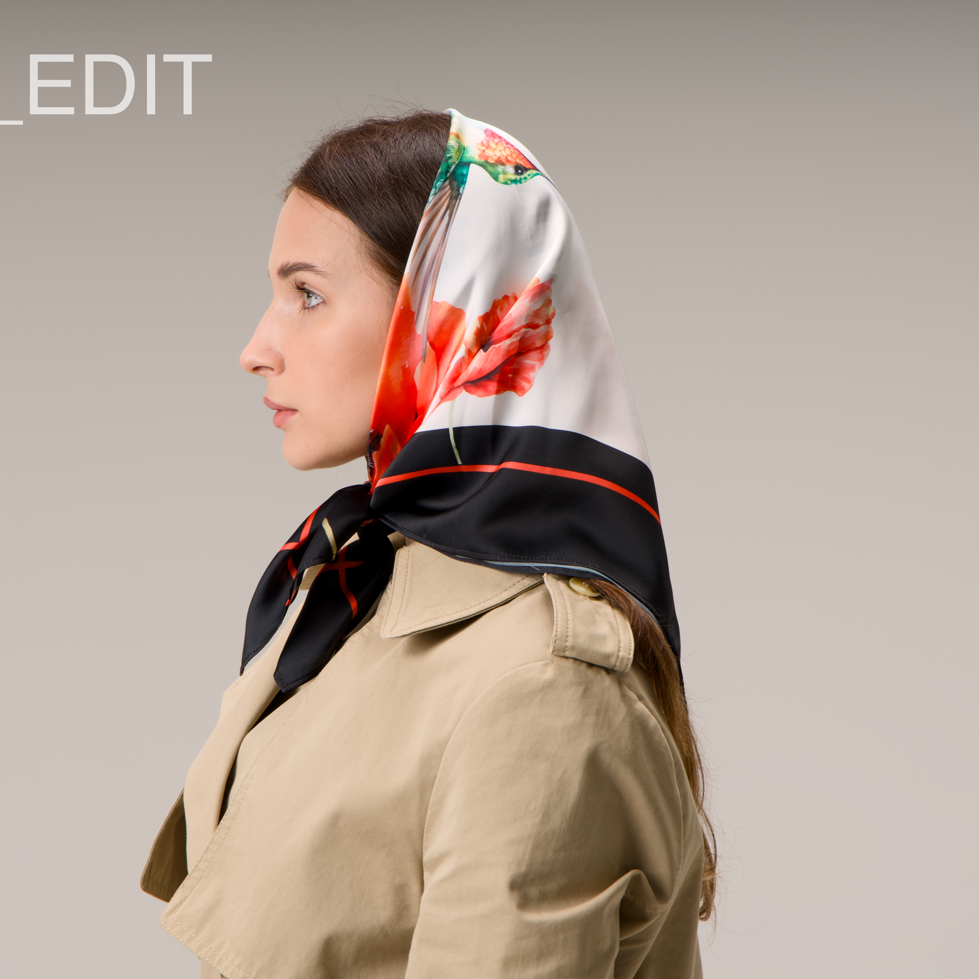 Pace della natura Scarf - black & red