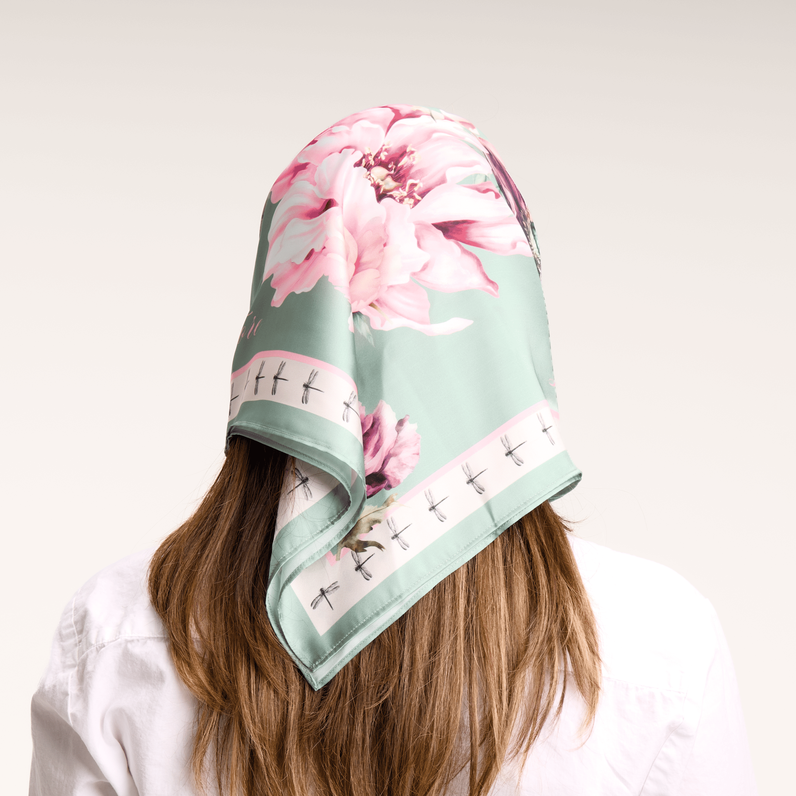 Floral green Scarf
