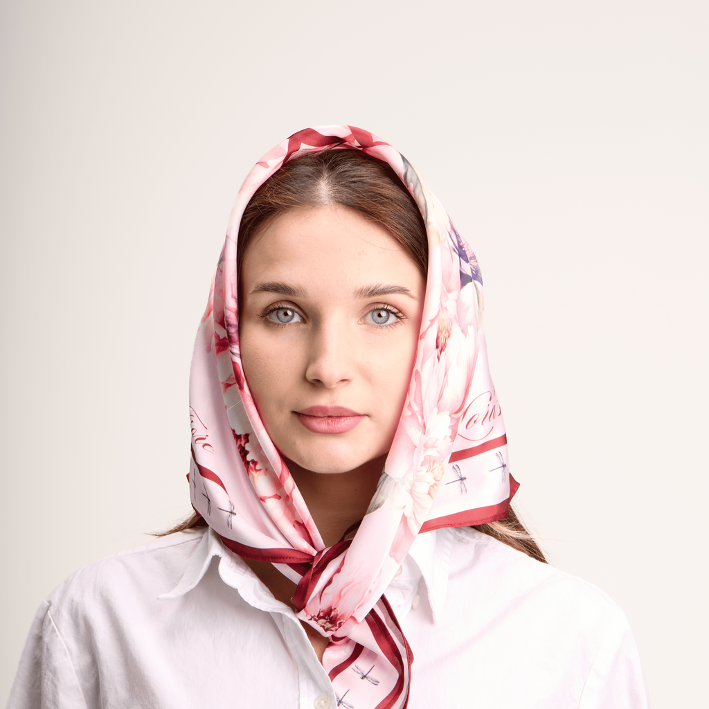 Floral pink Scarf