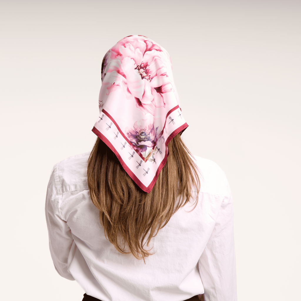 Floral pink Scarf