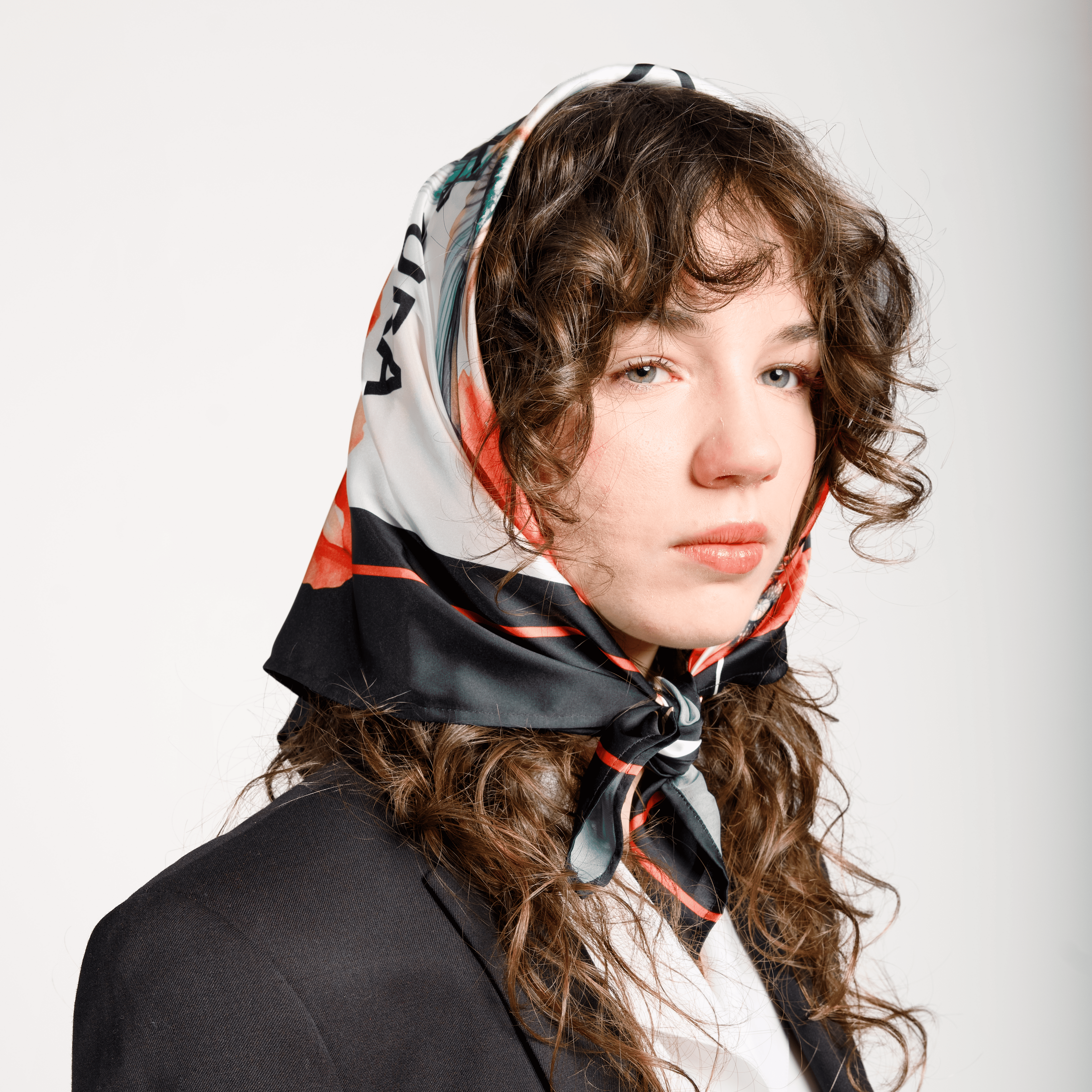 Pace della natura Scarf - black & red