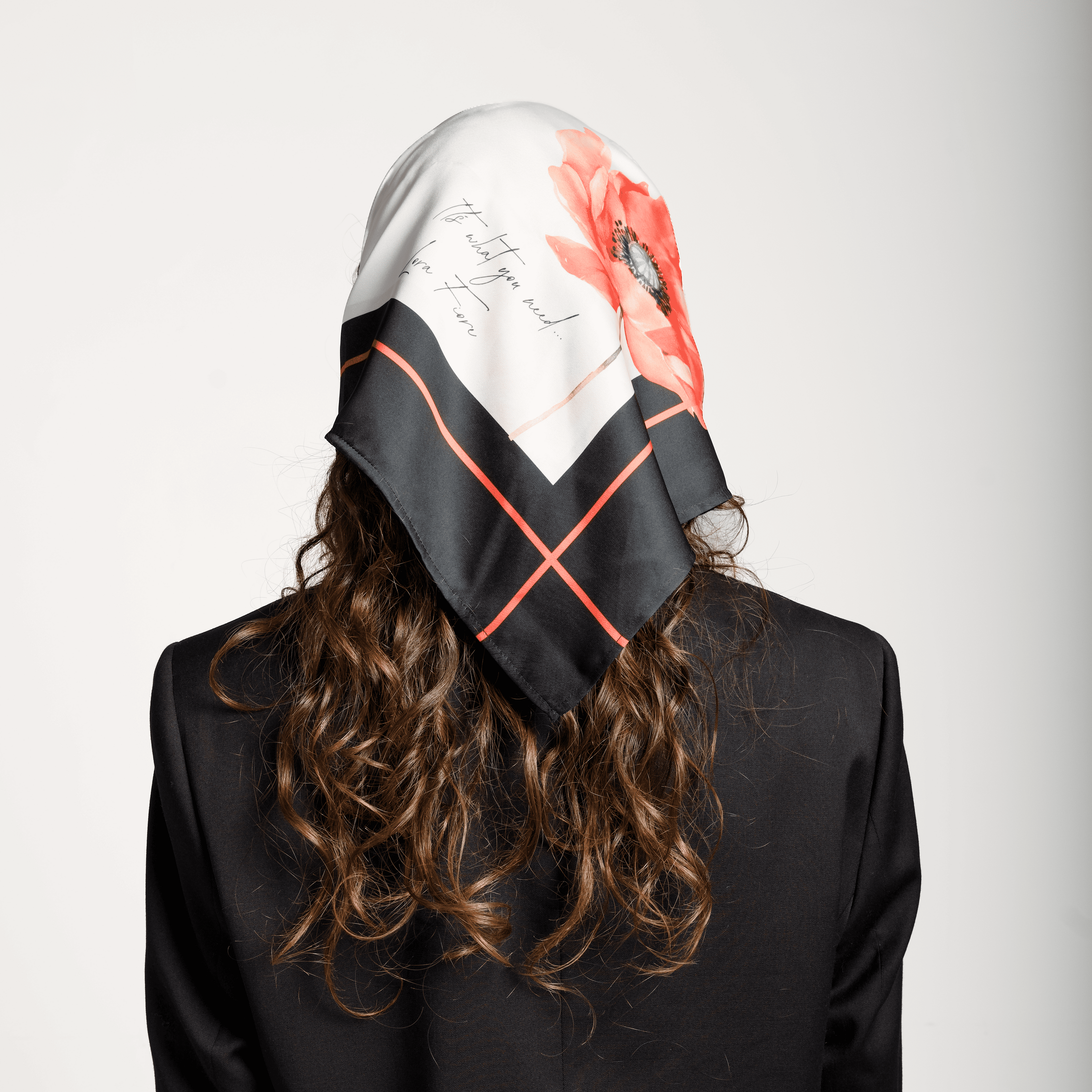 Pace della natura Scarf - black & red