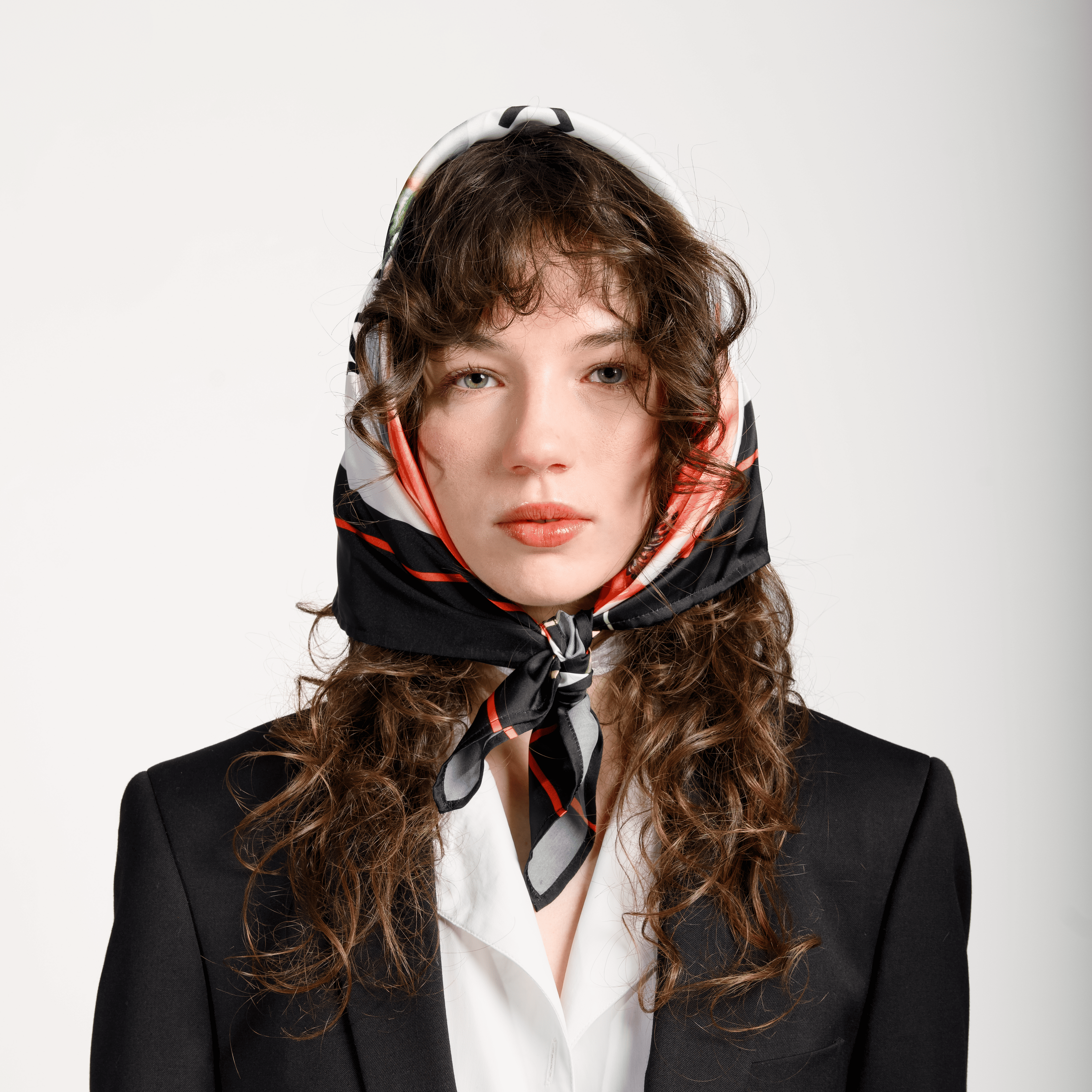 Pace della natura Scarf - black & red