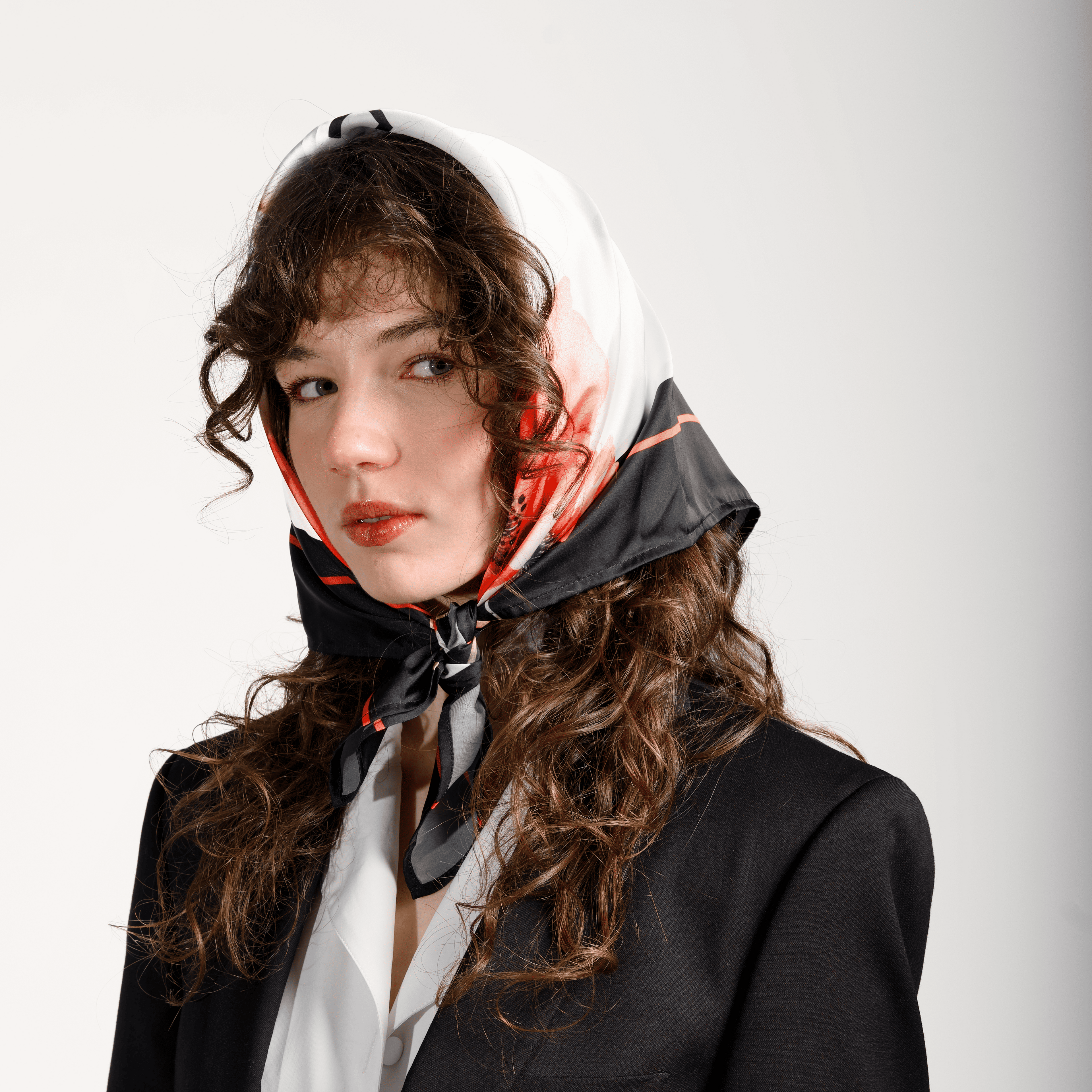 Pace della natura Scarf - black & red